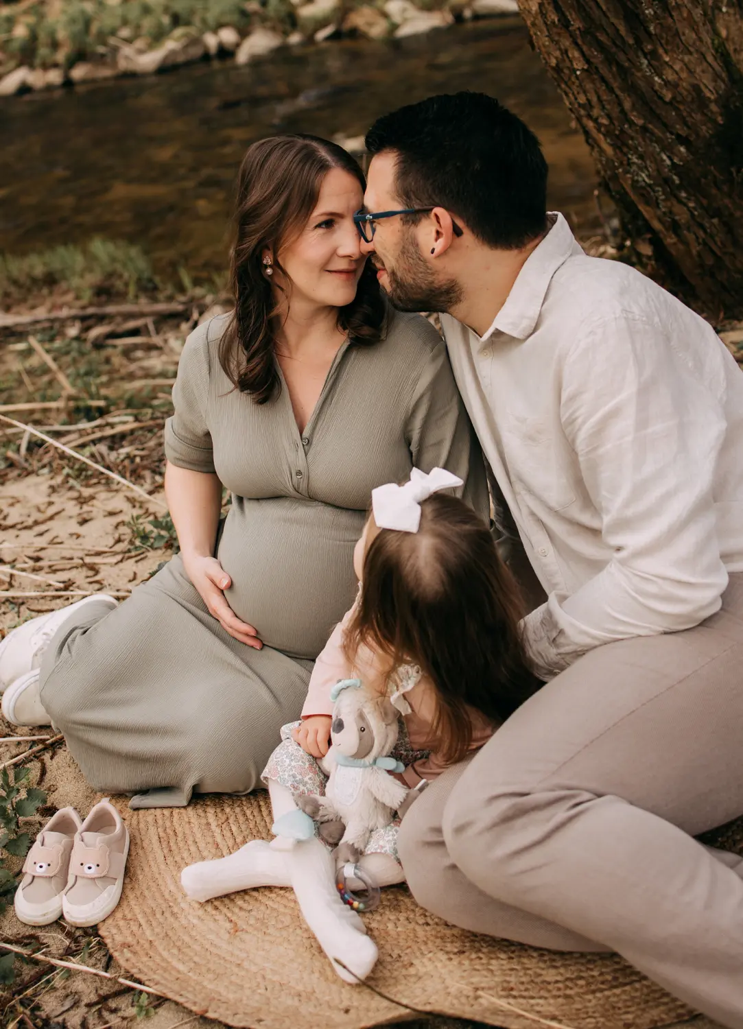 Fotografie Freiraum, Baby Bauch Fotografie